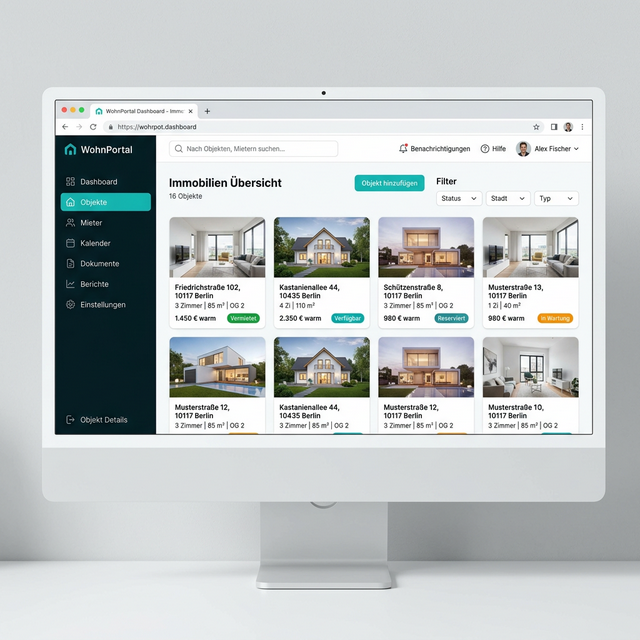 Immobilien Web App für Makler und Verwalter im Browser entwickeln lassen